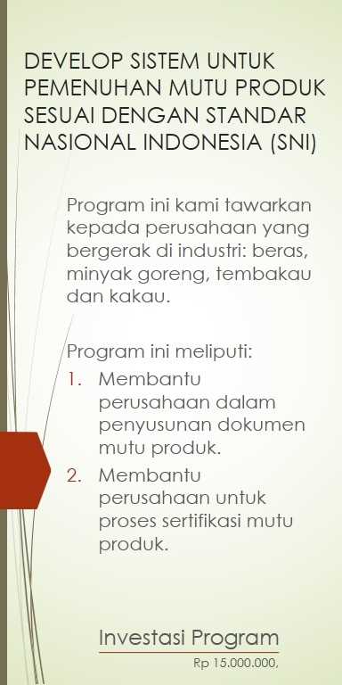 Program SNI